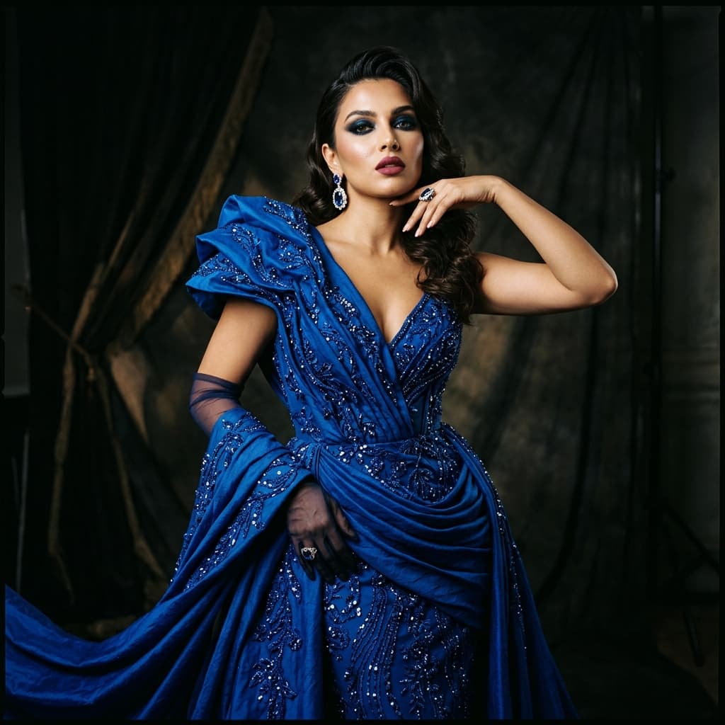Glamour Blue Couture